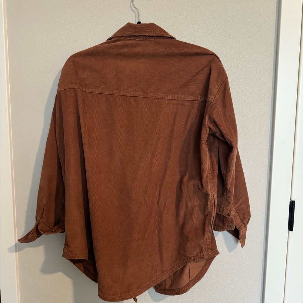 Offline by Aerie Rust Brown Corduroy Button-Down Shirt - Picture 3 of 5